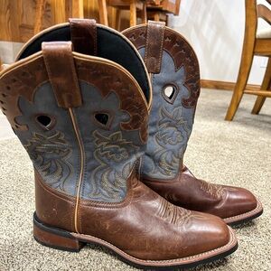 Laredo Brown and blue Cowboy Boots